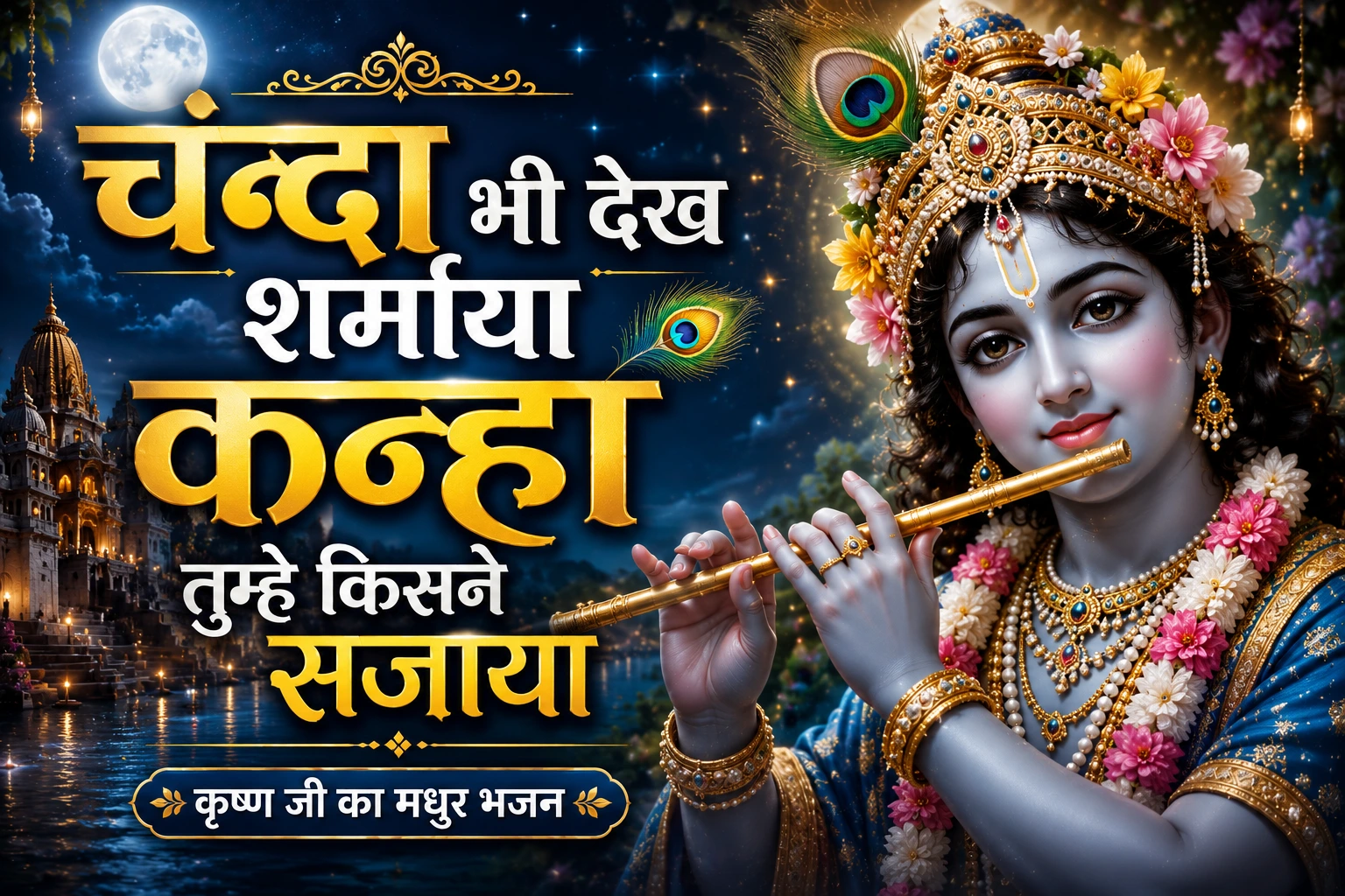 Chanda bhi dekh ke sharmaya bhajan